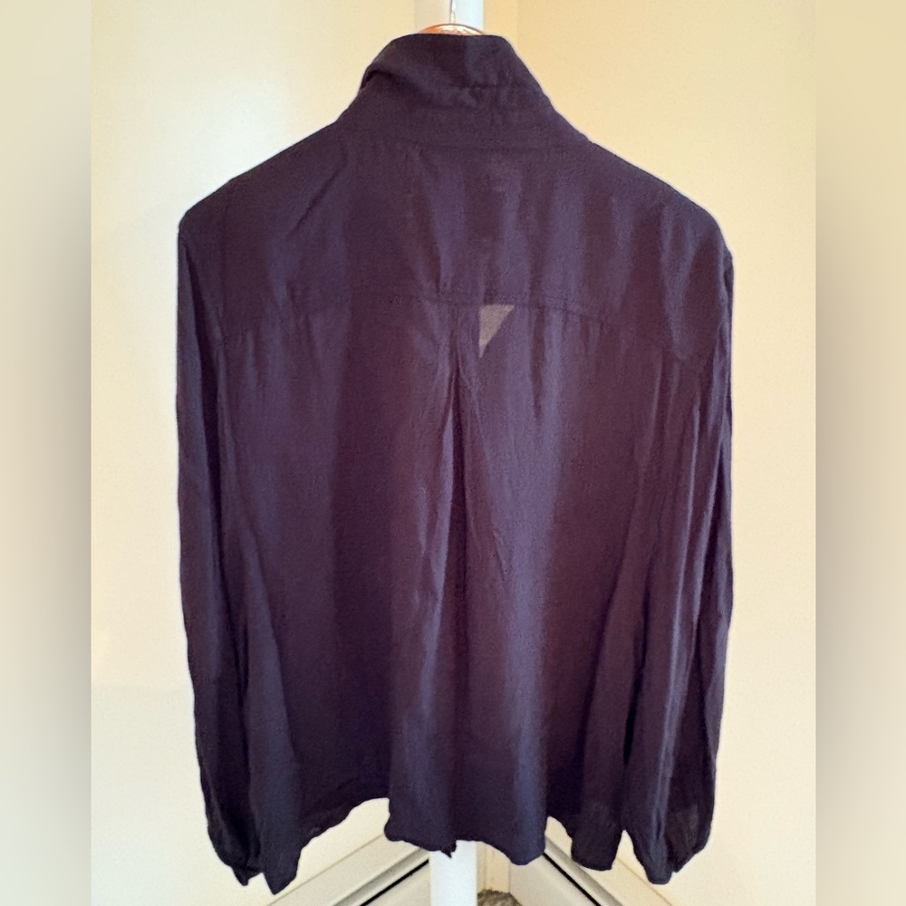 (Nwot) American Eagle Lightweight Black Button-Do… - image 2